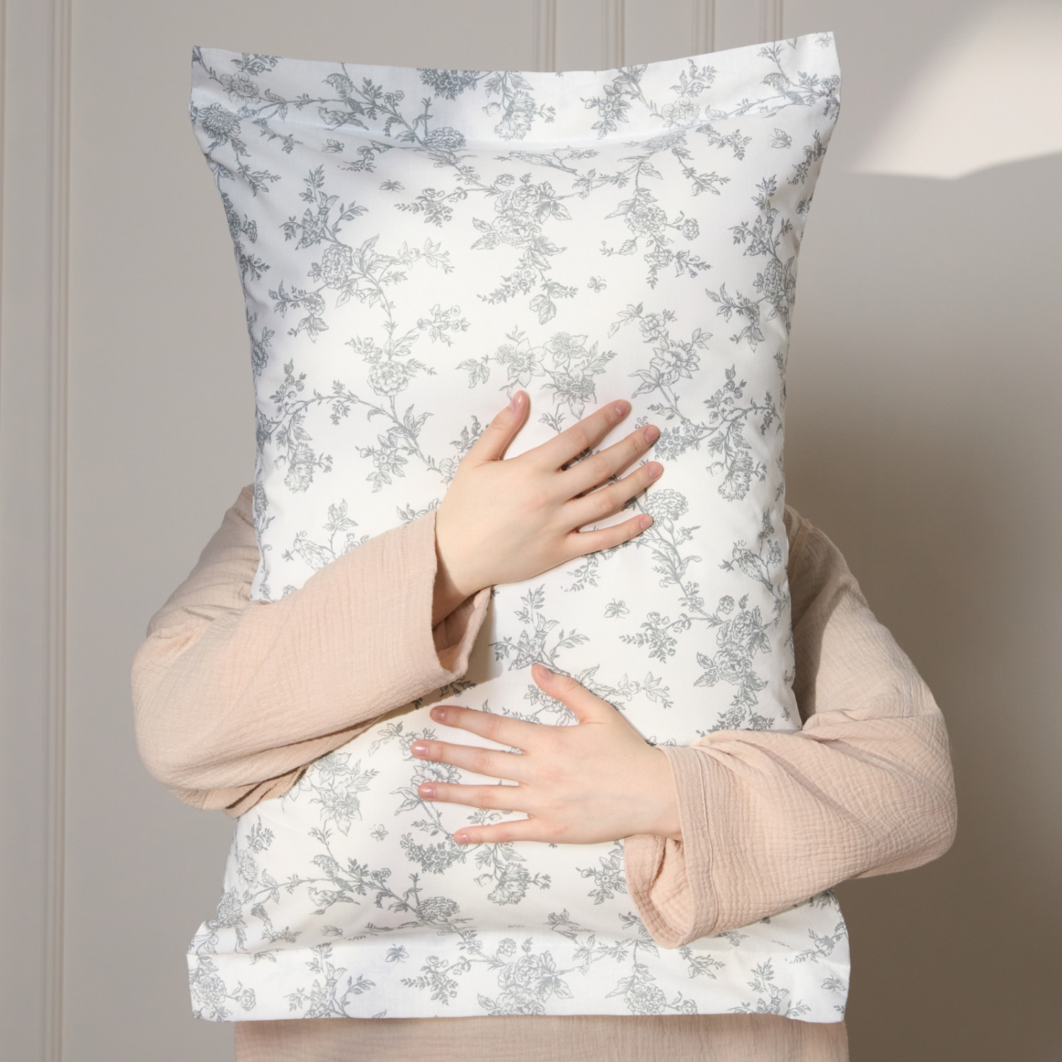 Комплект наволочек Цветочный/Floreale с ушками - фото № 7