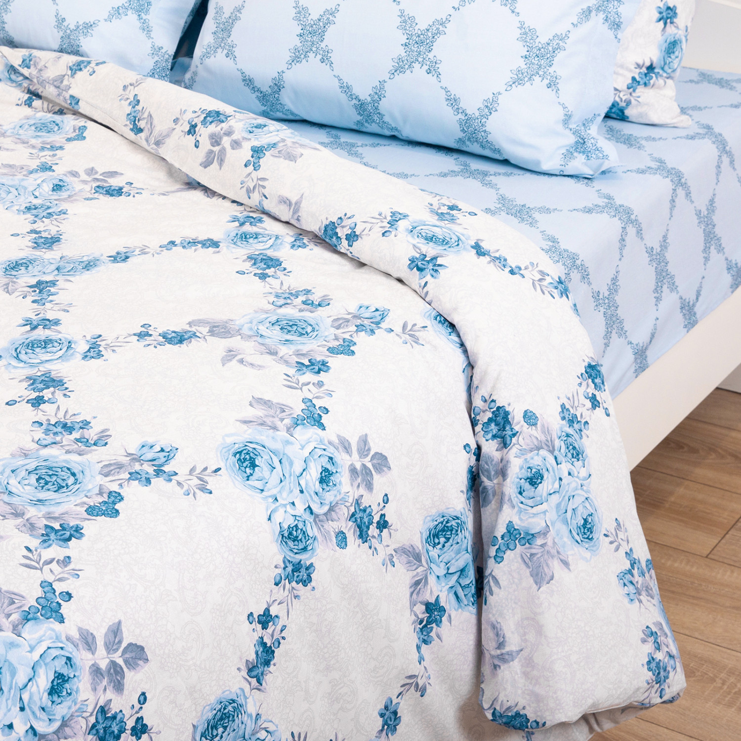 Пододеяльник Romanza, голубой - фото № 2