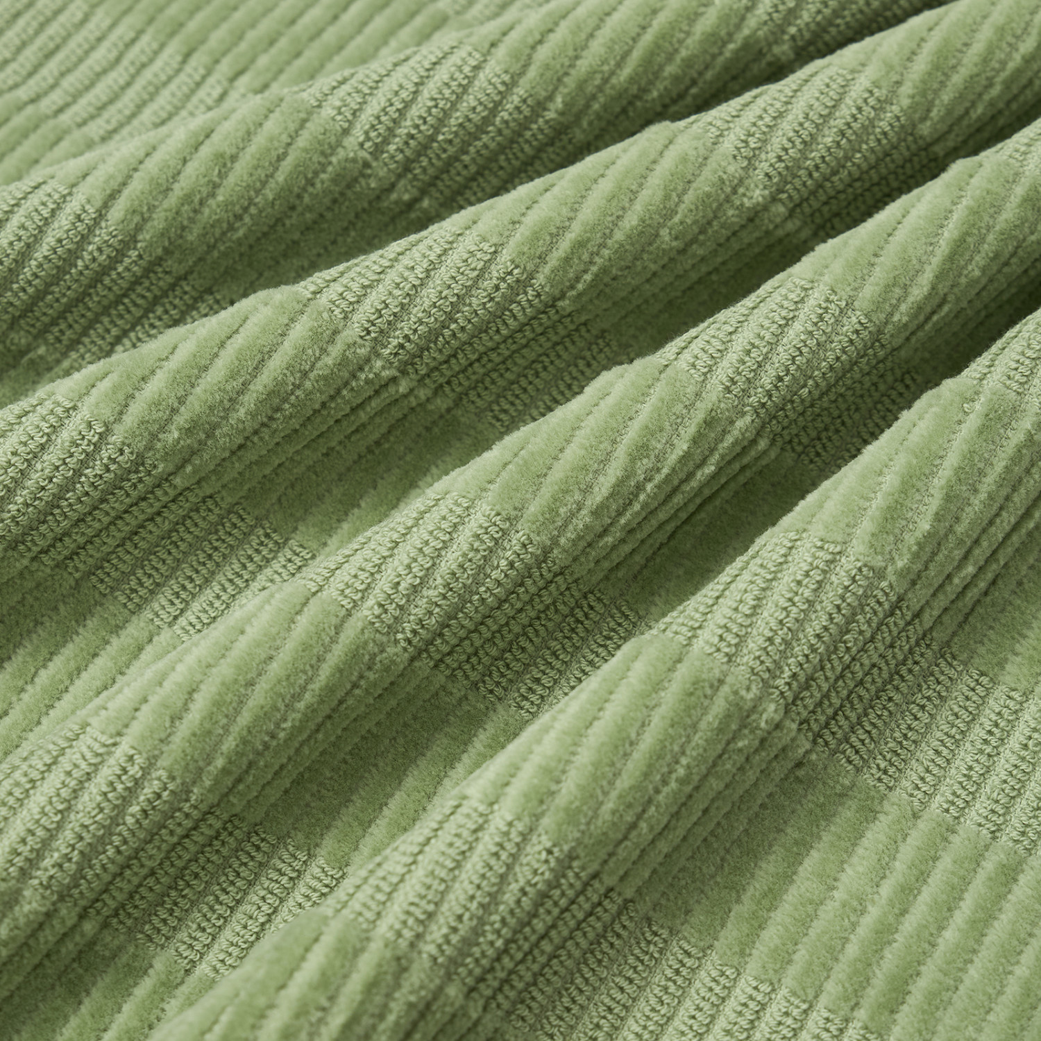 Полотенце махровое Flavio, олива - фото № 4