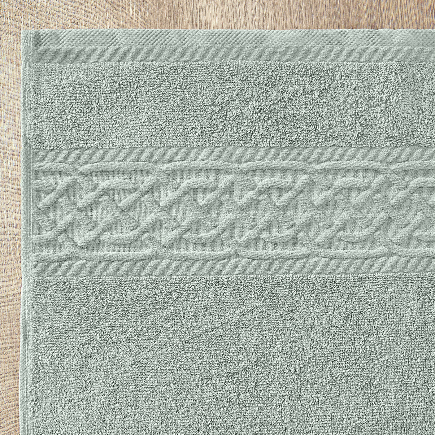 Полотенце махровое Констанца/Costanza, зеленое - фото № 4