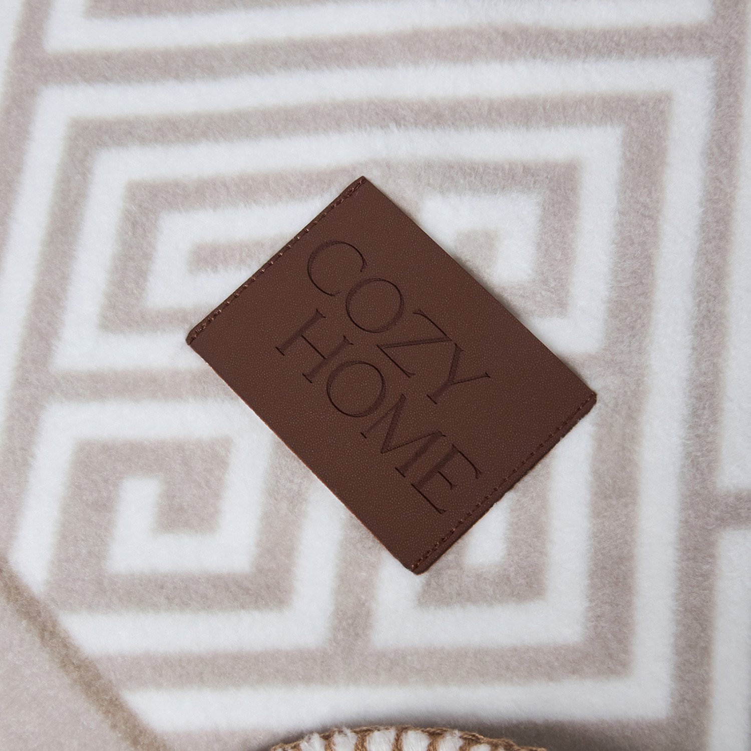 Плед Пончо/Poncho, бежевый - фото № 10