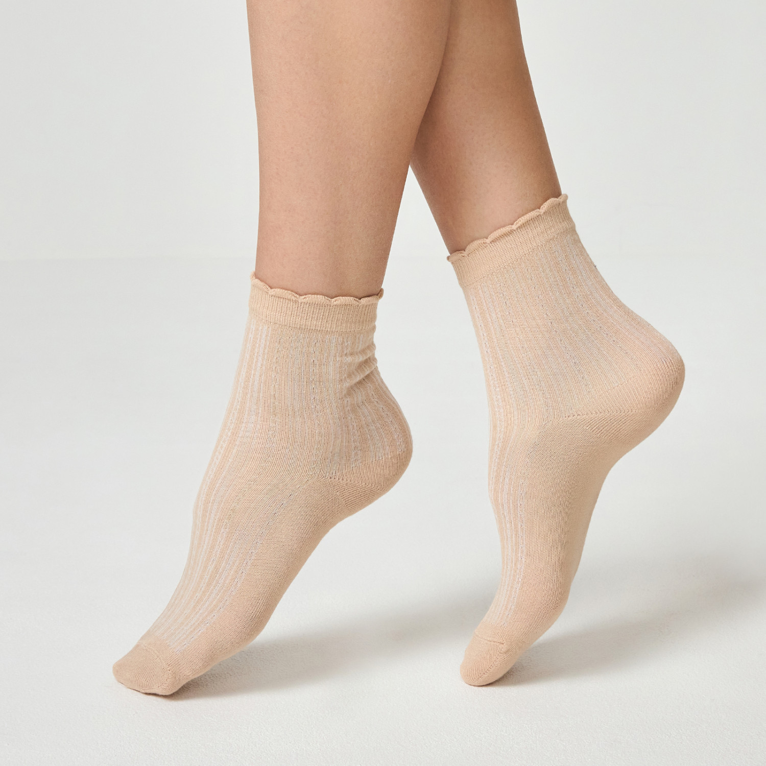 Носки Cozy Home, белый/бежевый