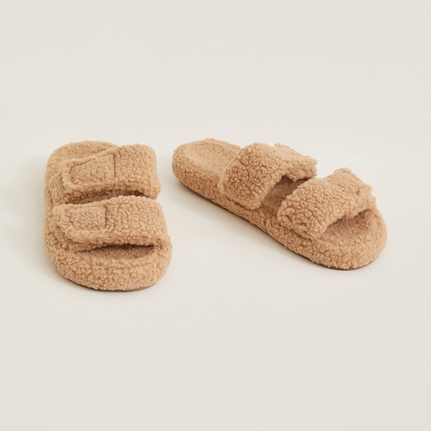 Тапочки Woolly, песок - фото № 3