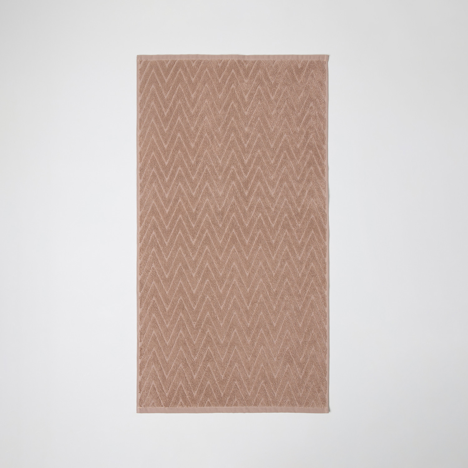 Полотенце махровое Зигзаг/Zigzag, серо-бежевое - фото № 5