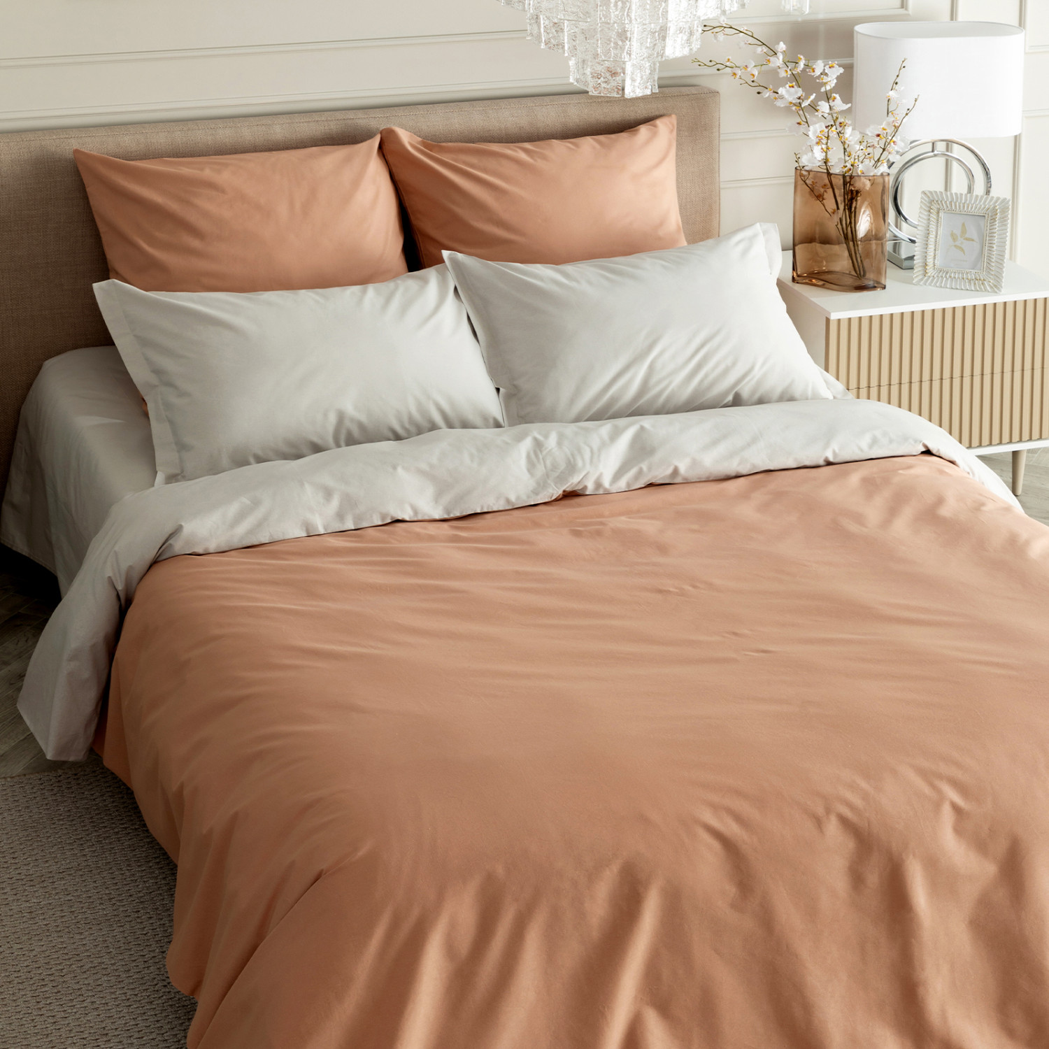 Постельное белье Tuscany beige & Greige - фото № 2