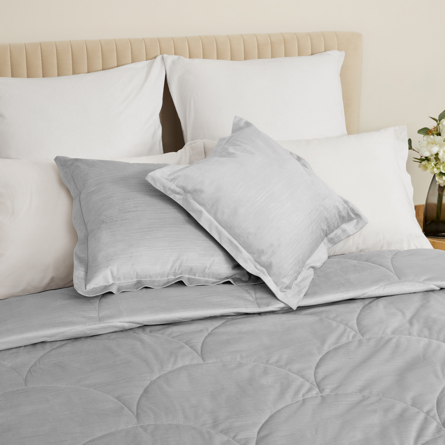 Покрывало Адельфа/Adelfa, серое - фото № 8