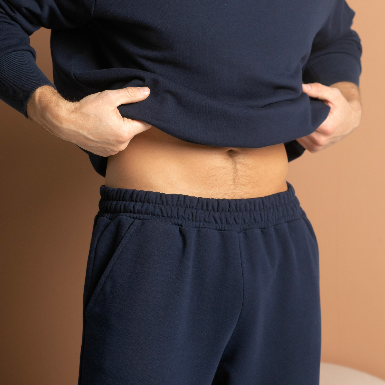 Брюки Массимо мужской/Massimo men, синие прямые - фото № 3