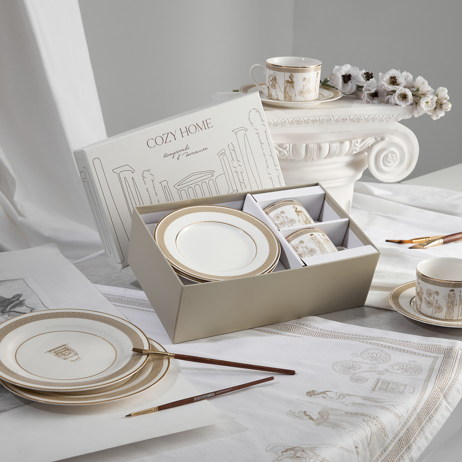 Набор чайных пар Античность/Antique - фото № 9