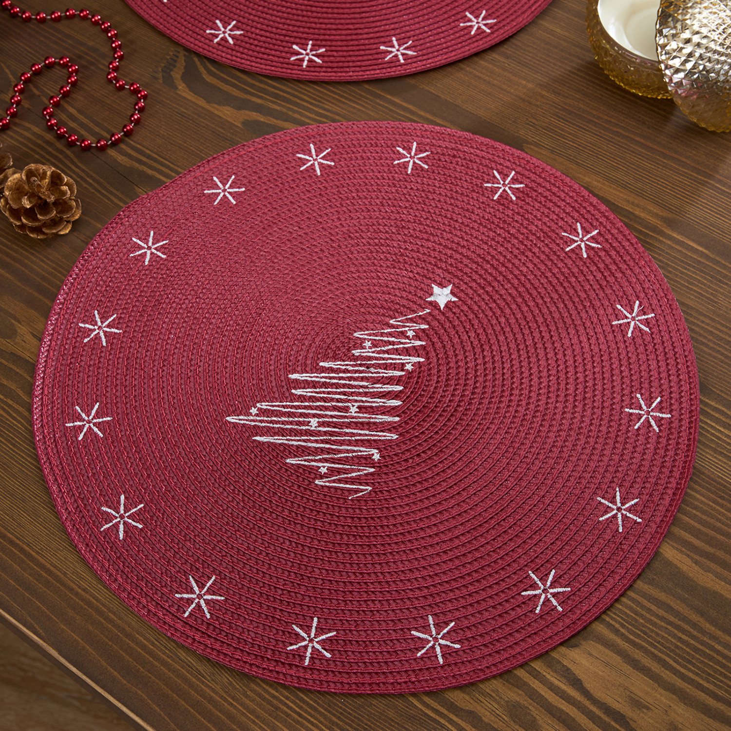 Набор плейсматов Снежинка/Snowflake - фото № 2