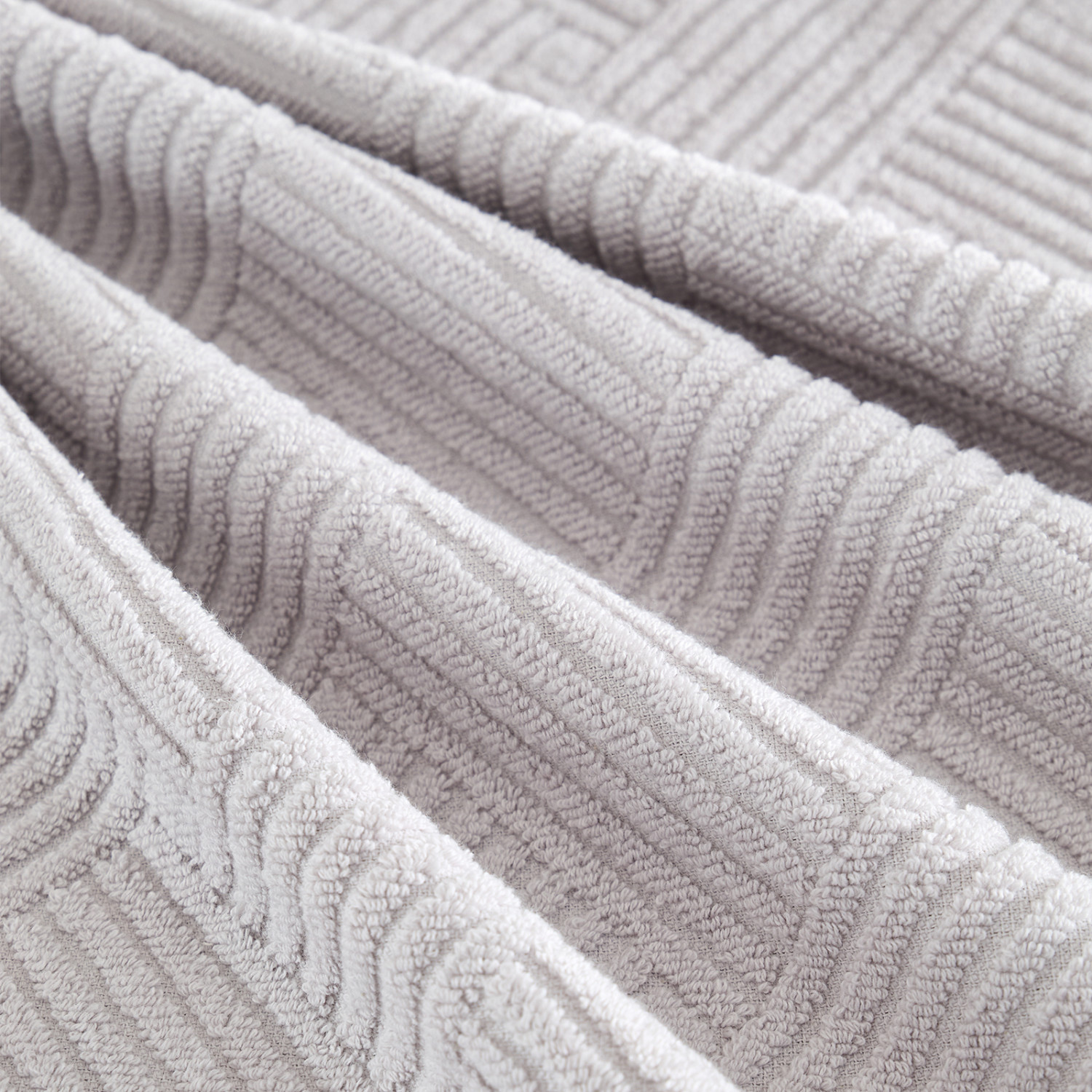 Полотенце махровое Zigzag, серое - фото № 5