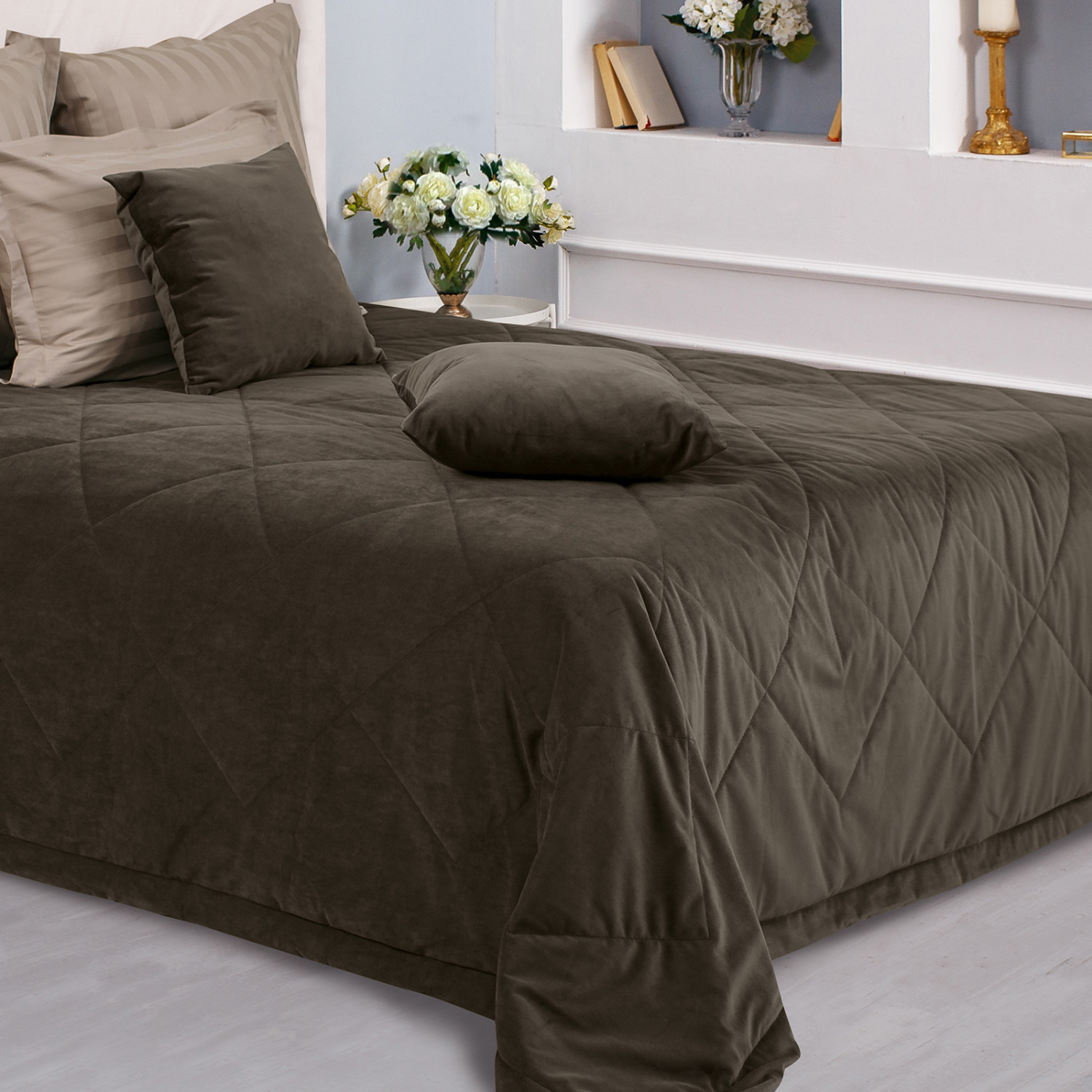 Покрывало Vellut, шоколад - фото № 6