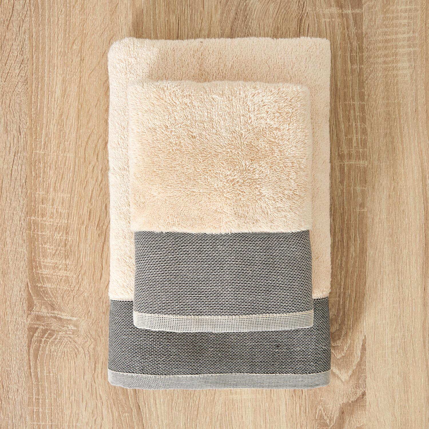 Полотенце махровое Джорджо/Giorgio, бежевое - фото № 4