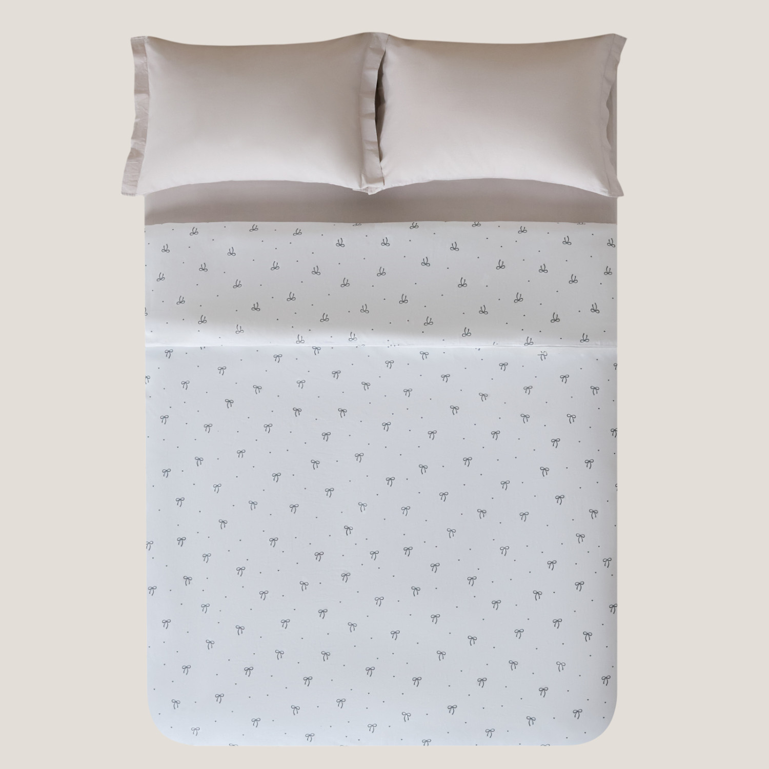 Пододеяльник Графитовый бант - фото № 3