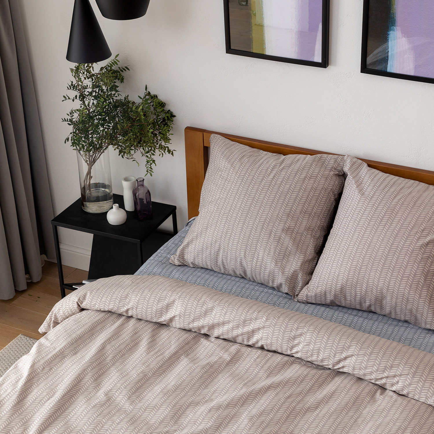 Постельное белье Густаво, бежевое - фото № 5