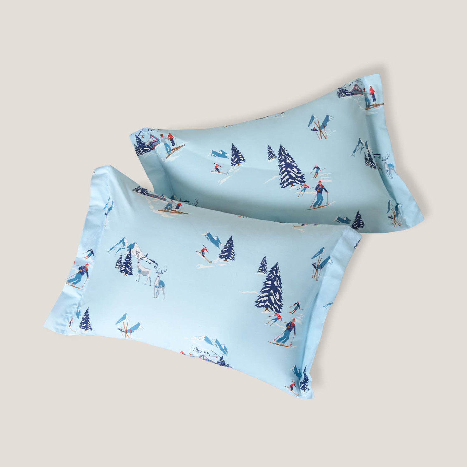 Комплект наволочек Перед катанием/Apre-Ski с ушками - фото № 9