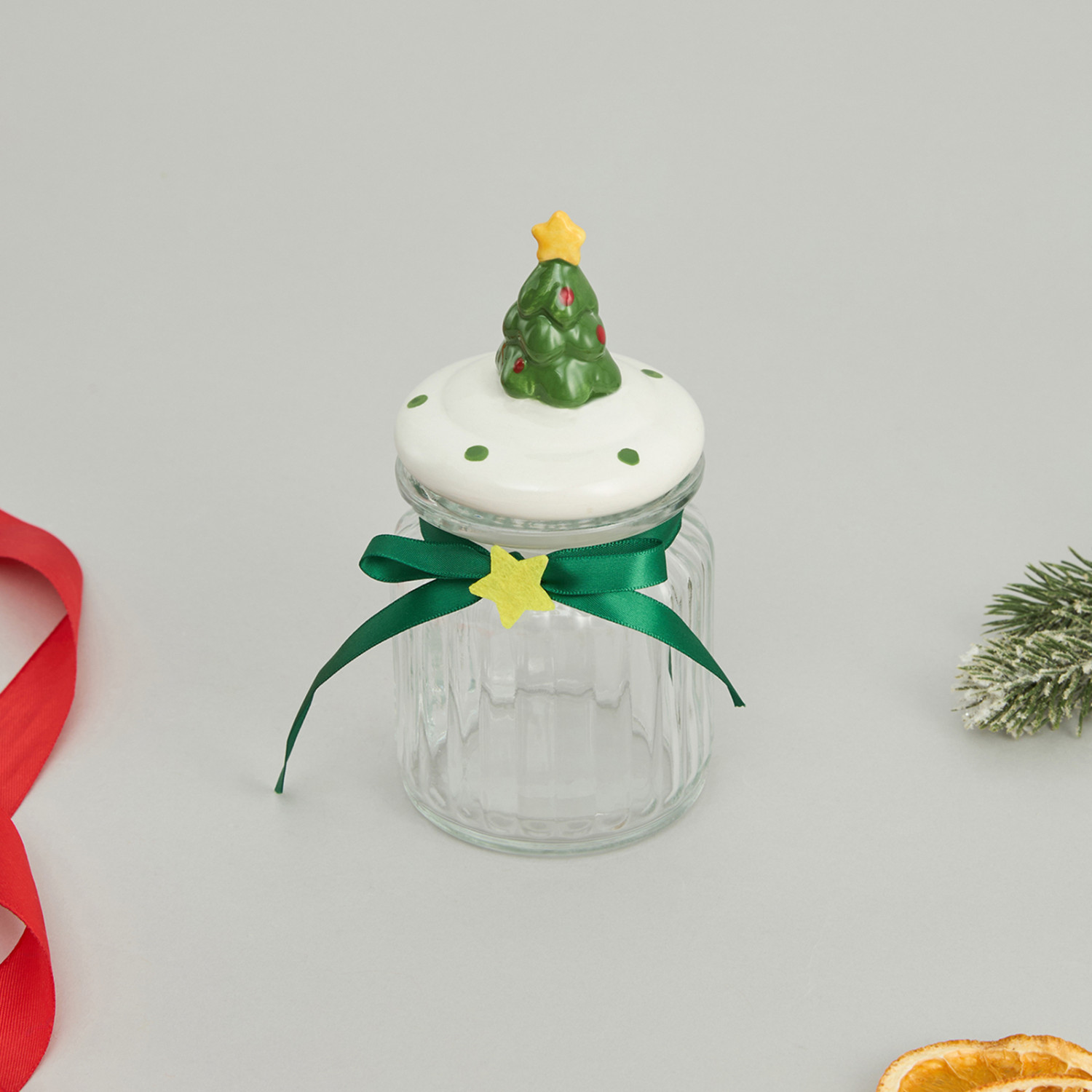 Емкость для хранения Рождественский джем/Christmas jam, елка II - фото № 4