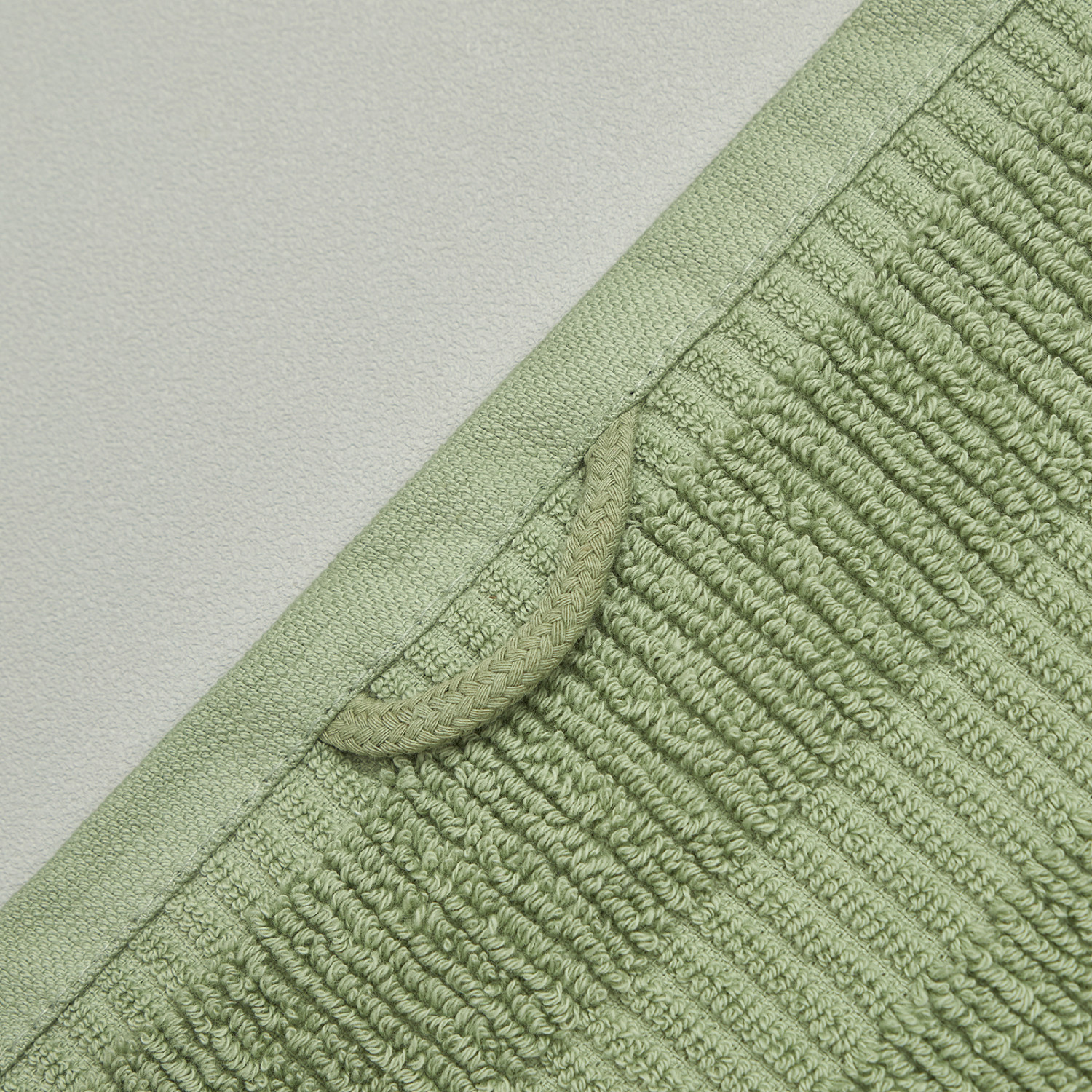 Полотенце махровое Flavio, олива - фото № 5