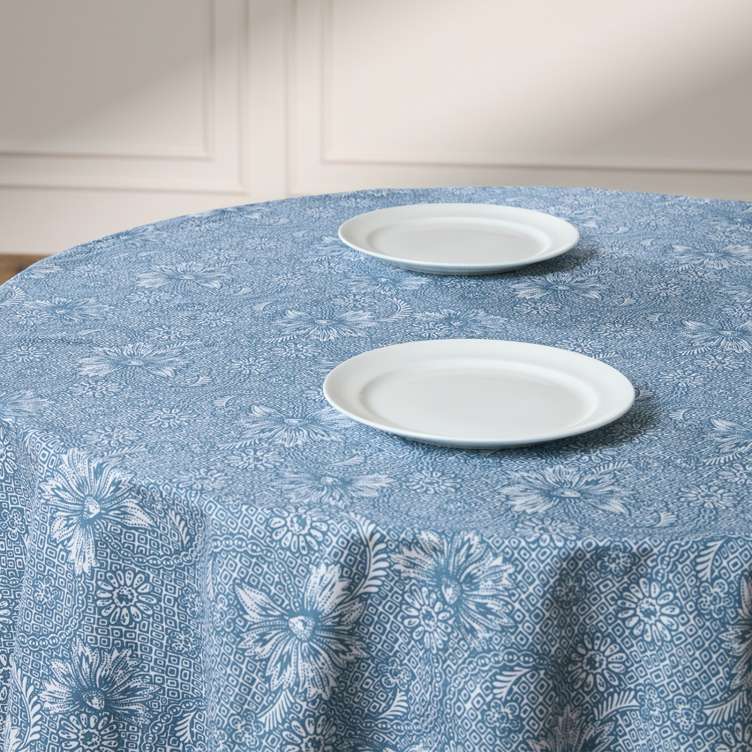 Скатерть круглая Нежное кружево/Dolce pizzo - фото № 4