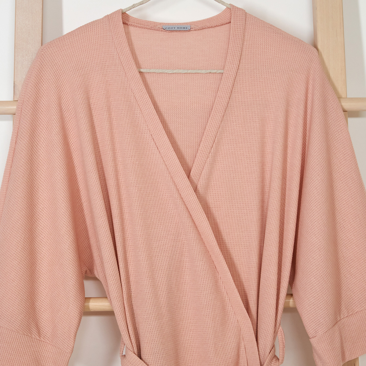 Халат Mono, светло-розовый - фото № 2