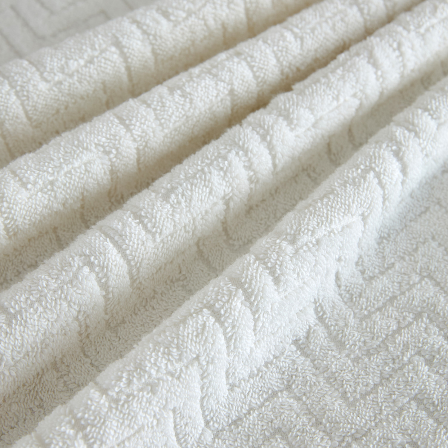 Полотенце махровое Zigzag, экрю - фото № 3