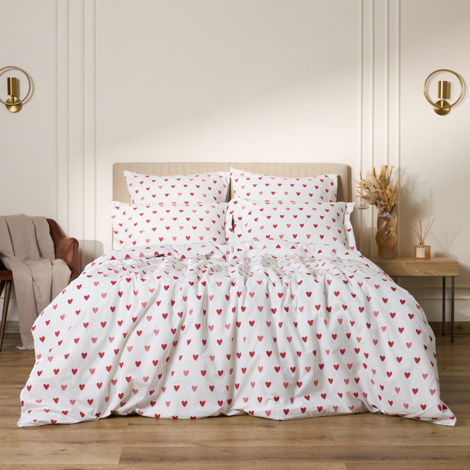 Постельное белье Amore Mio red