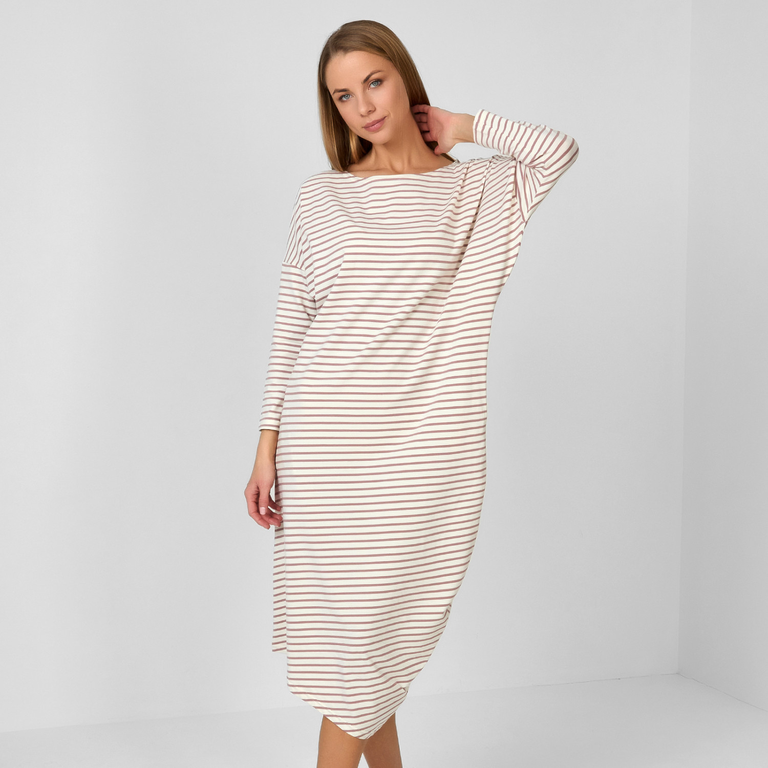 Платье Massimo, розовая полоска