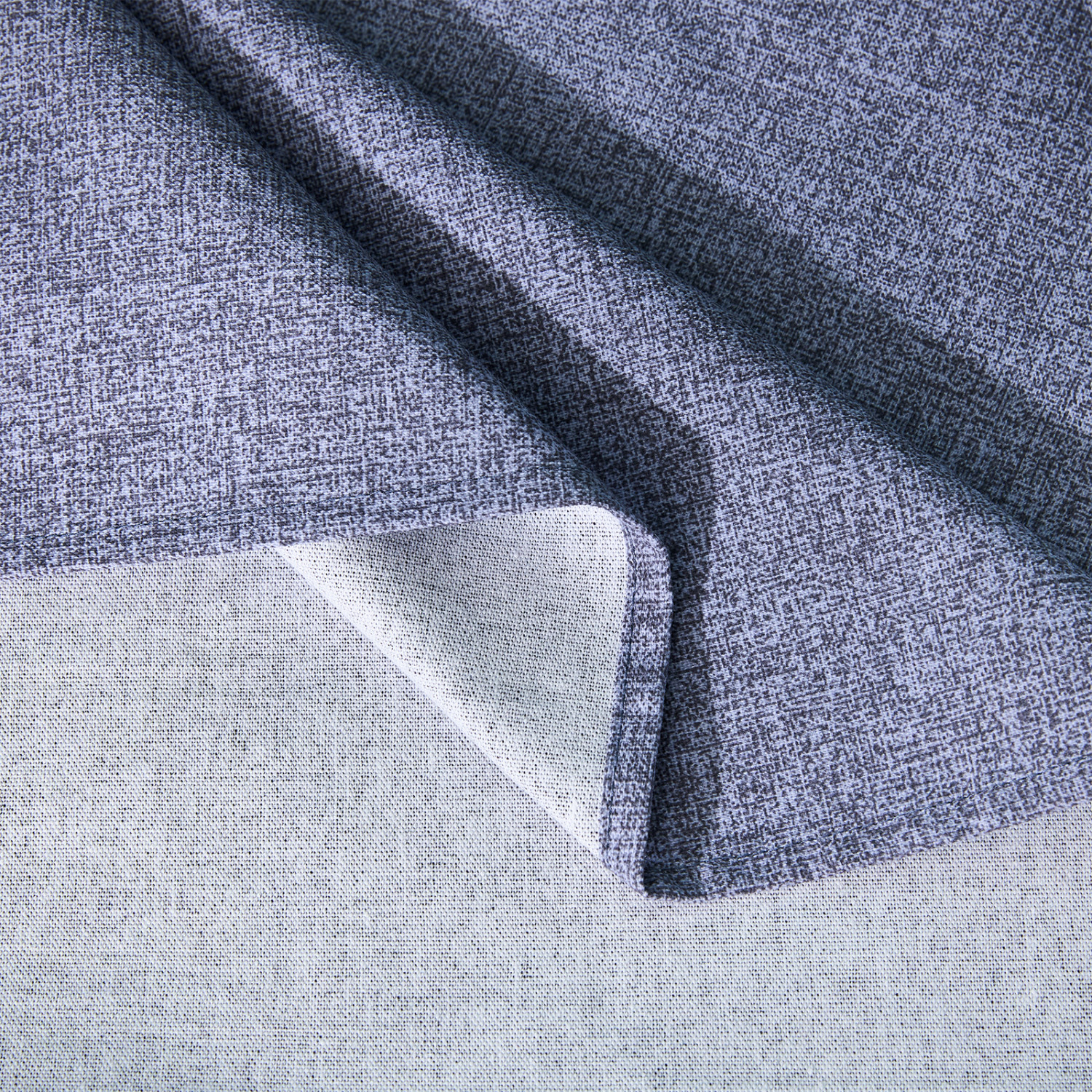 Скатерть круглая Fogliame фиолетовая - фото № 5