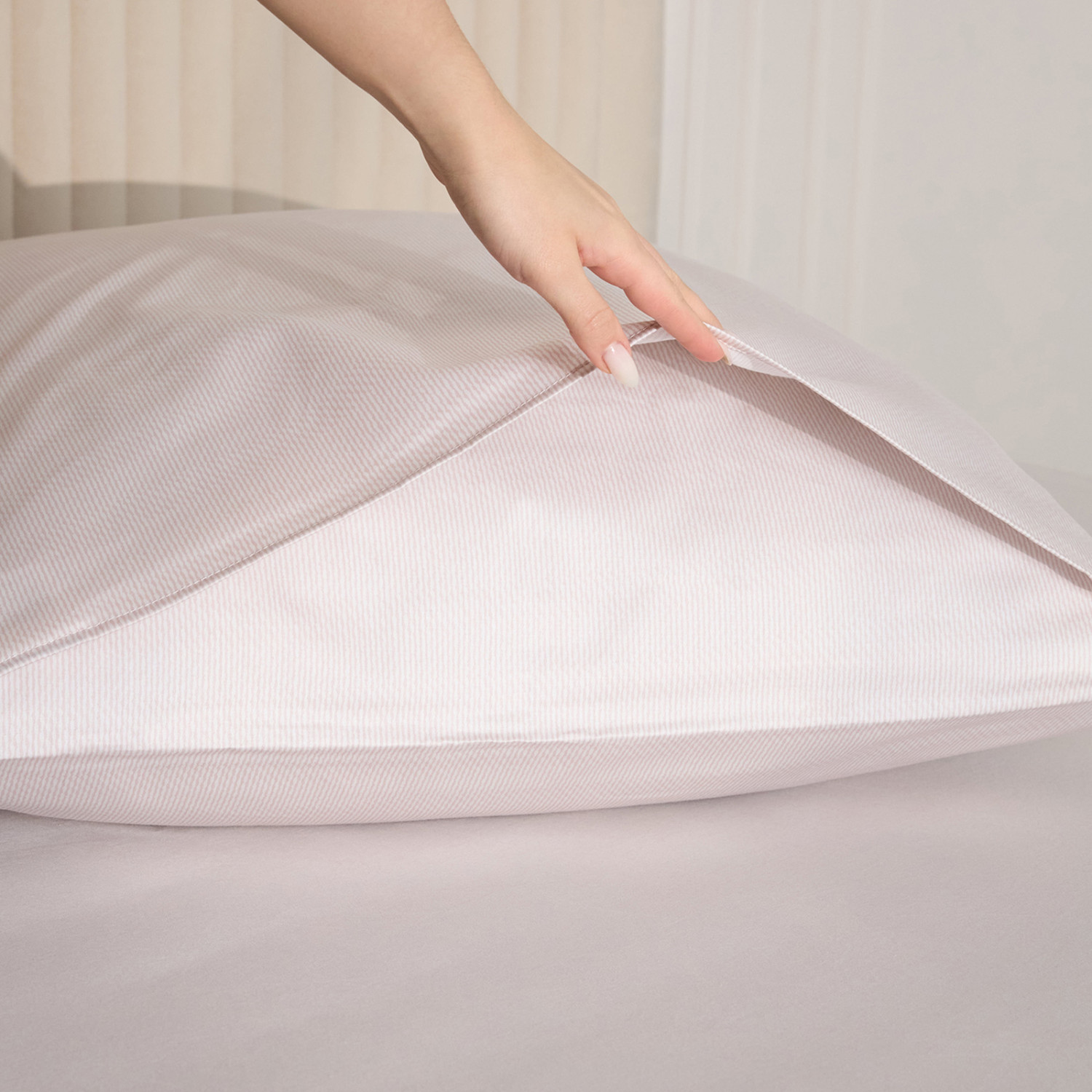 Комплект наволочек Эстелла (светло-розовый) - фото № 5