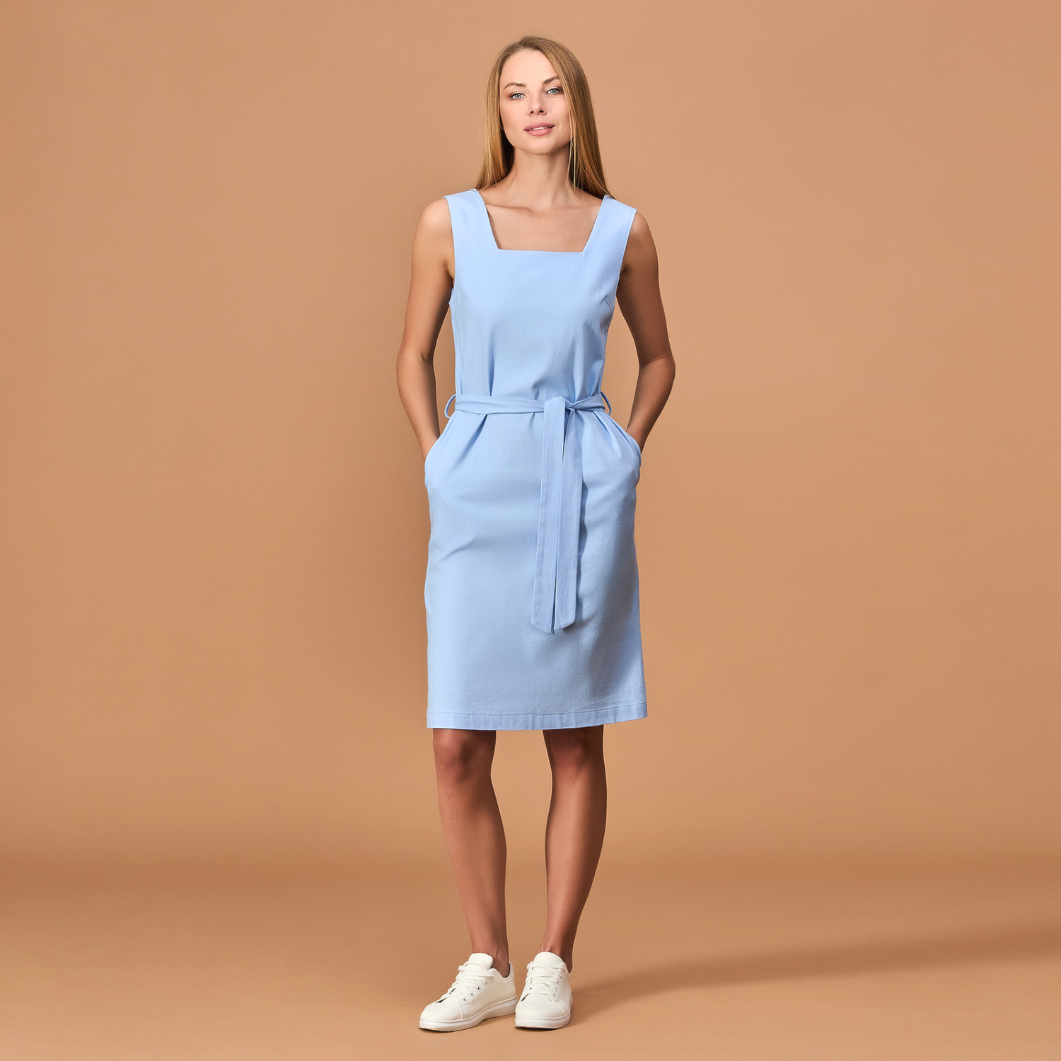 Платье Lino, голубое - фото № 2