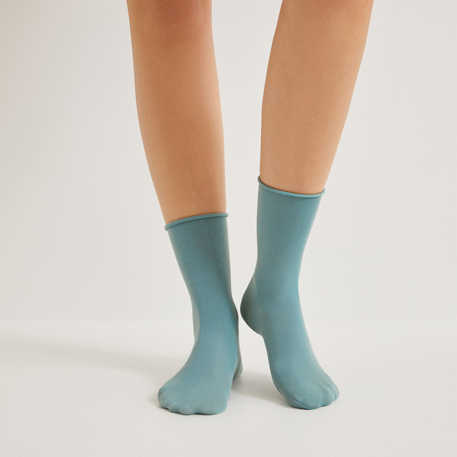 Носки Есения, бирюза/голубые - фото № 2