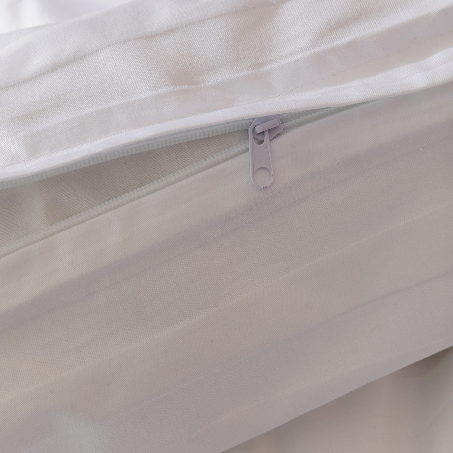 Постельное белье Белый, страйп-сатин 921987 - фото № 10