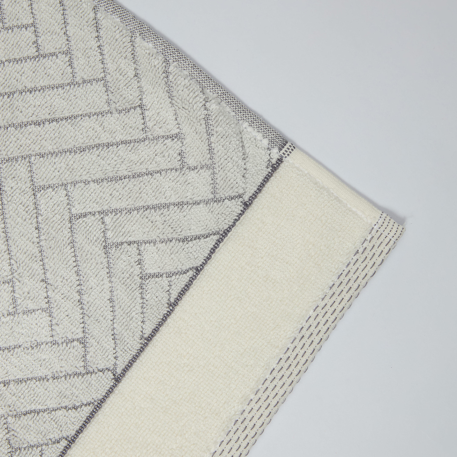 Полотенце махровое Casetta, серое - фото № 2