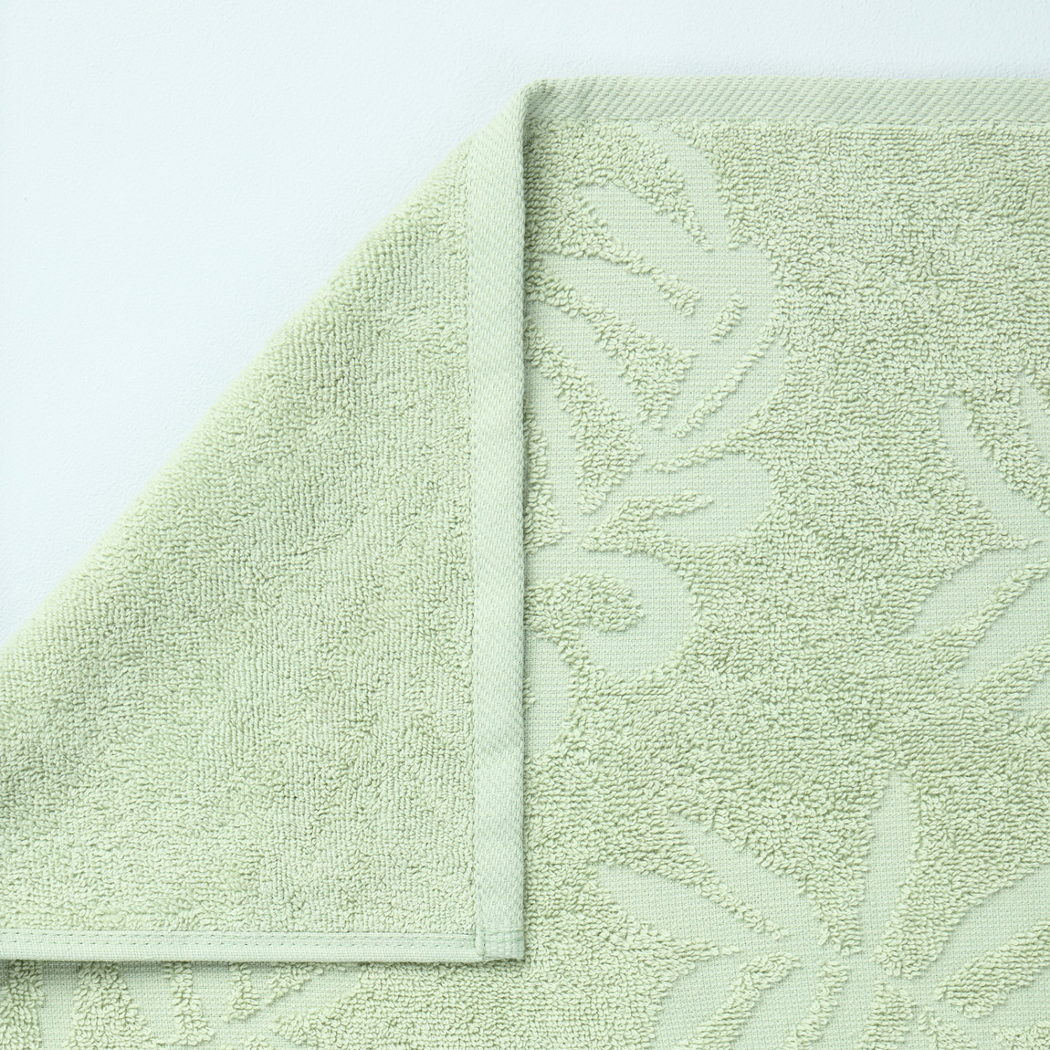 Полотенце махровое Tropico, зеленое - фото № 2