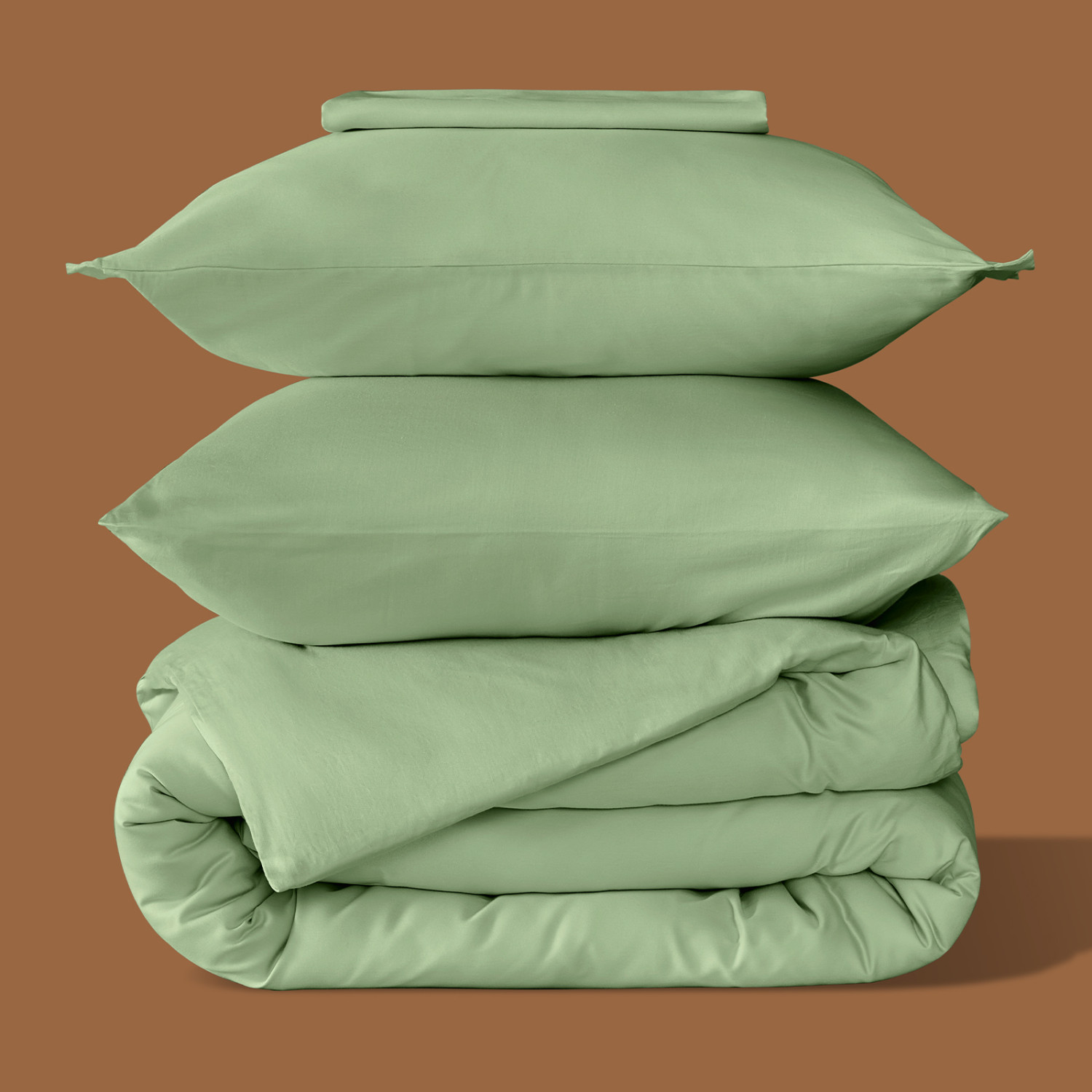 Постельное белье Smoke green - фото № 9