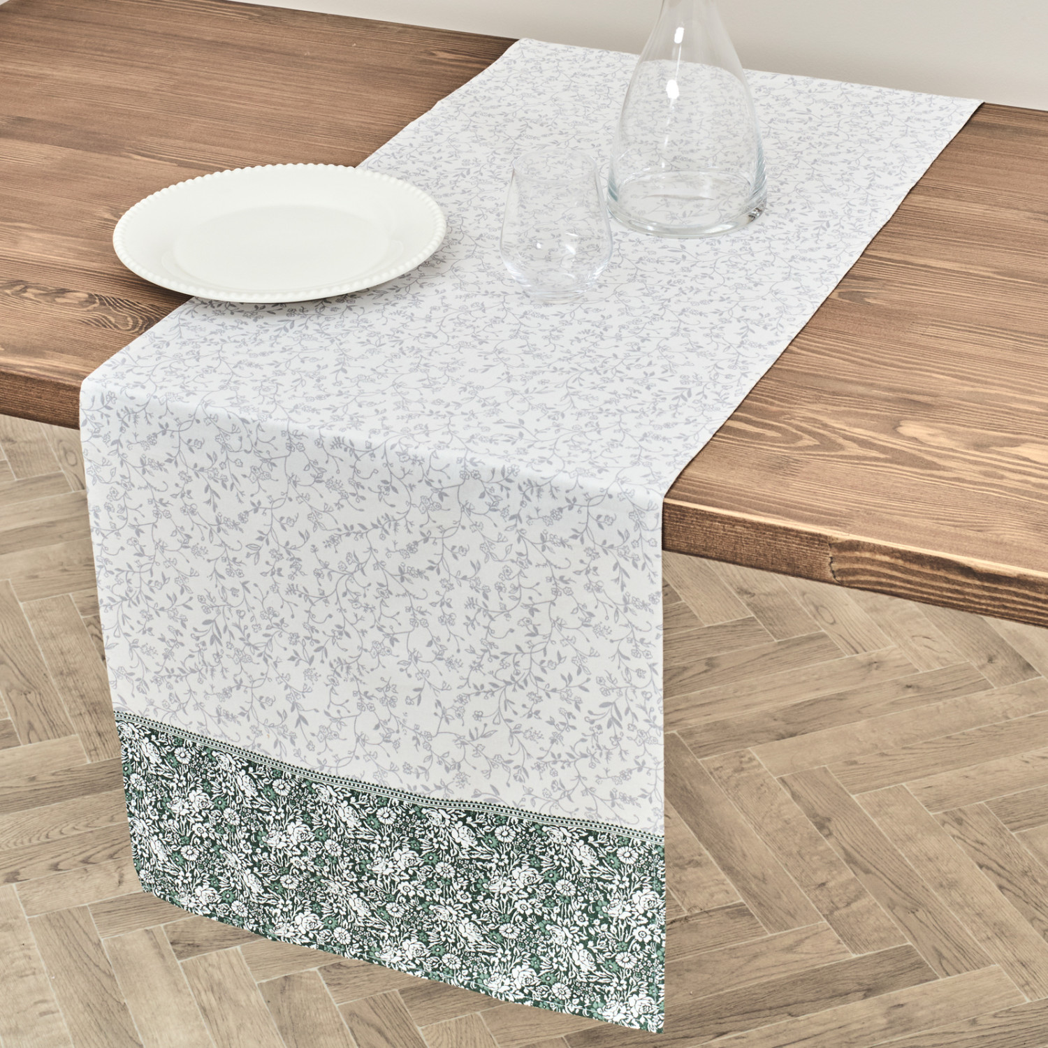 Скатерть-дорожка Цветочное кружево/Floral lace - фото № 5