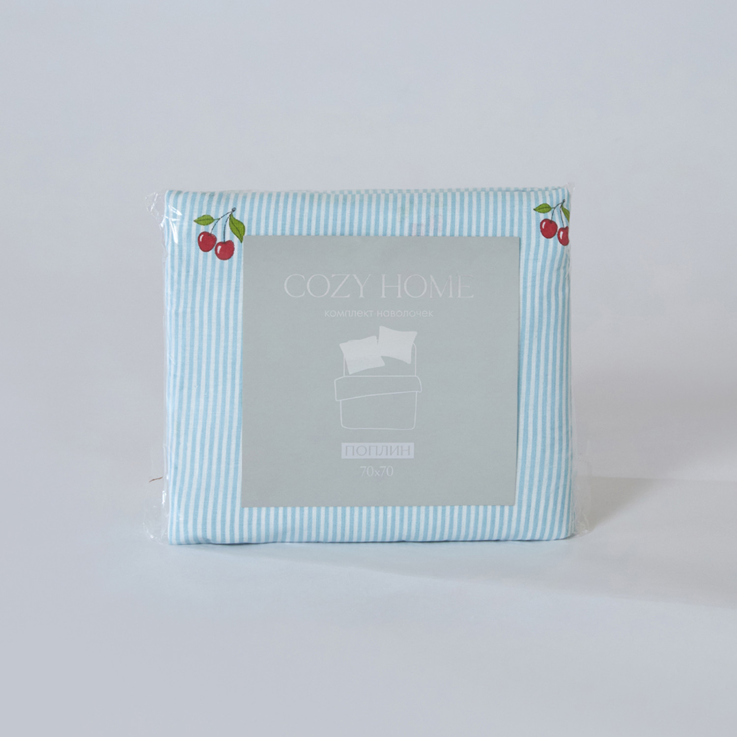 Комплект наволочек Вишневая полоска/Cherry stripe - фото № 11