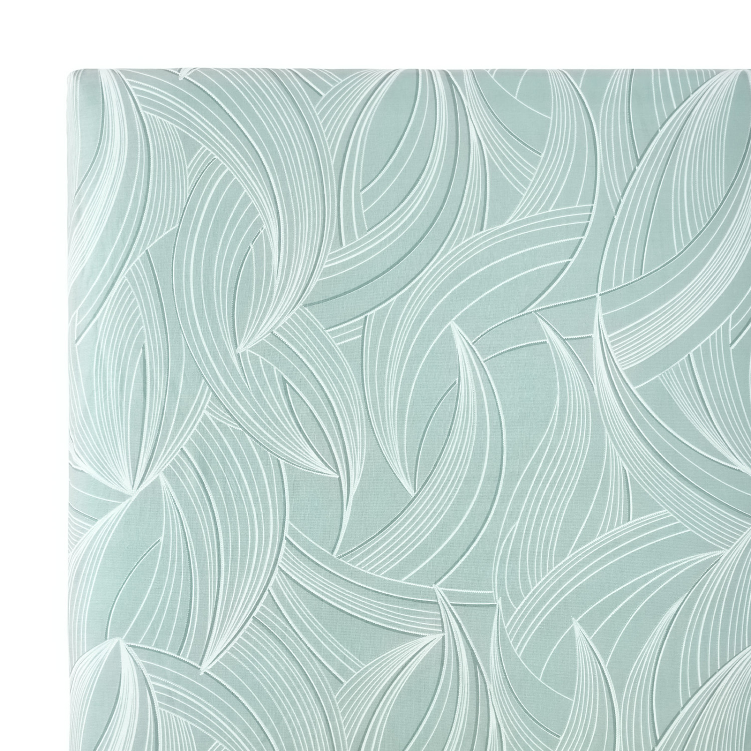 Простыня на резинке Танцующие листья/Dancing Leaves green - фото № 6