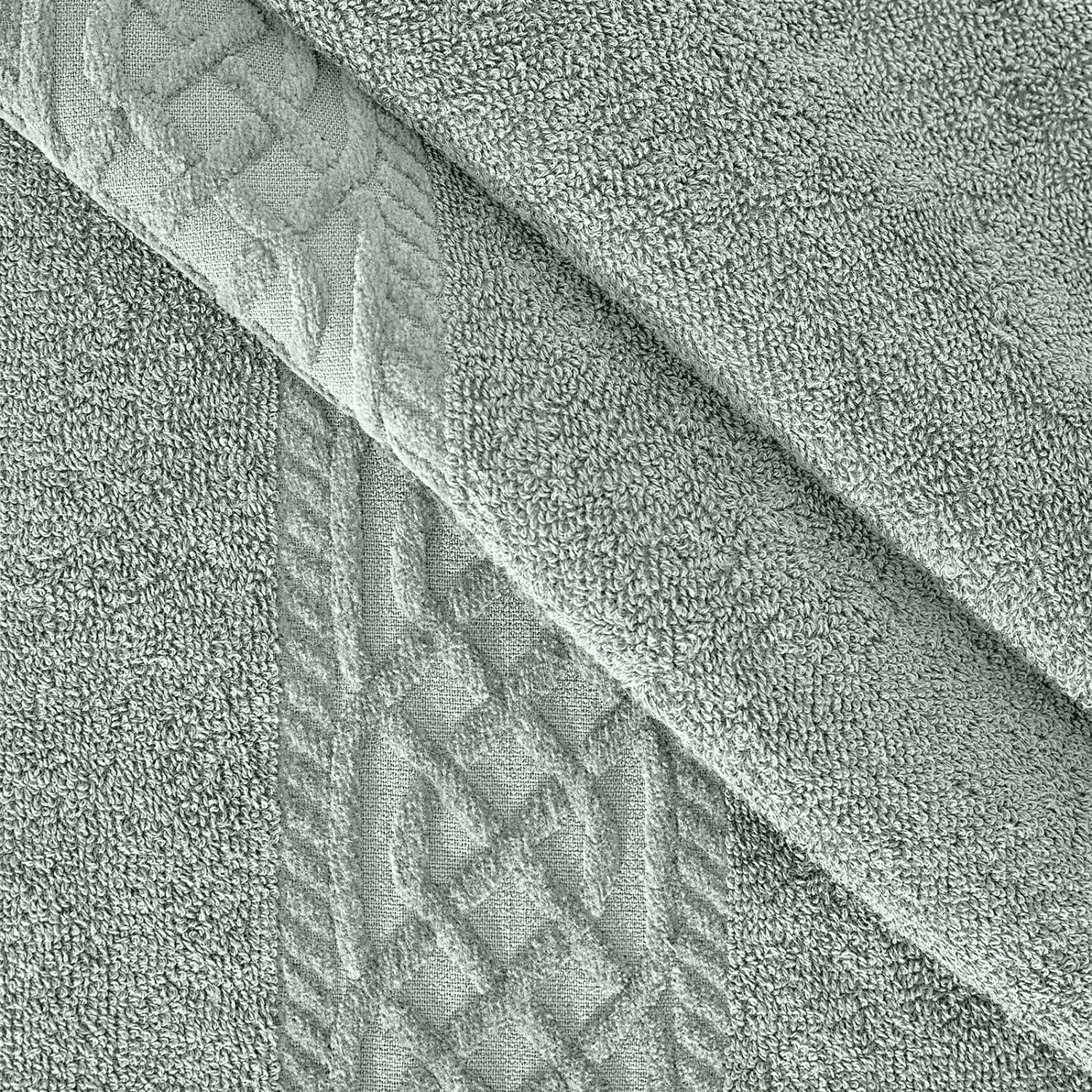 Полотенце махровое Констанца/Costanza, зеленое - фото № 6