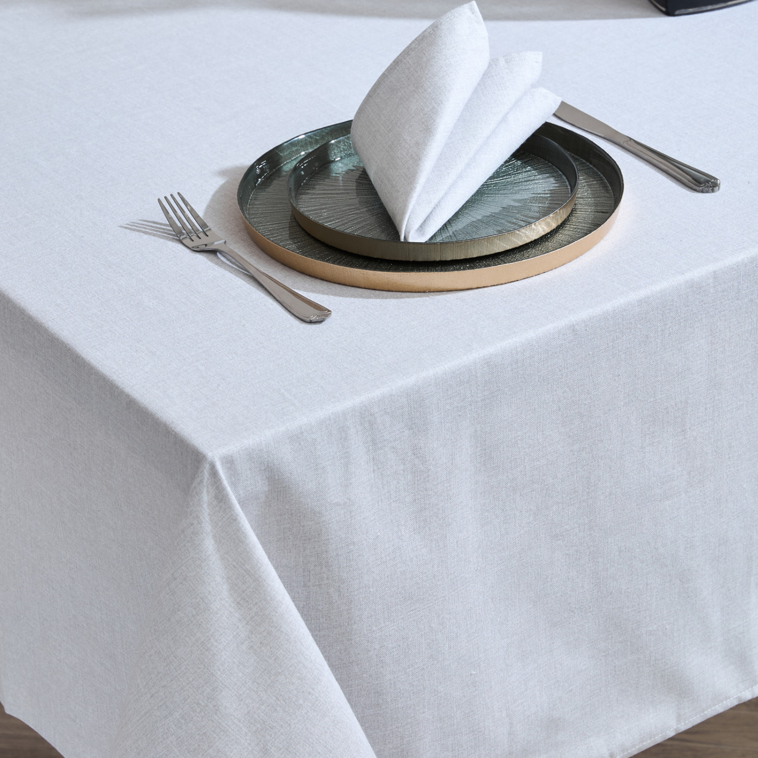 Скатерть Серый пепельный/Grigio cenere - фото № 2