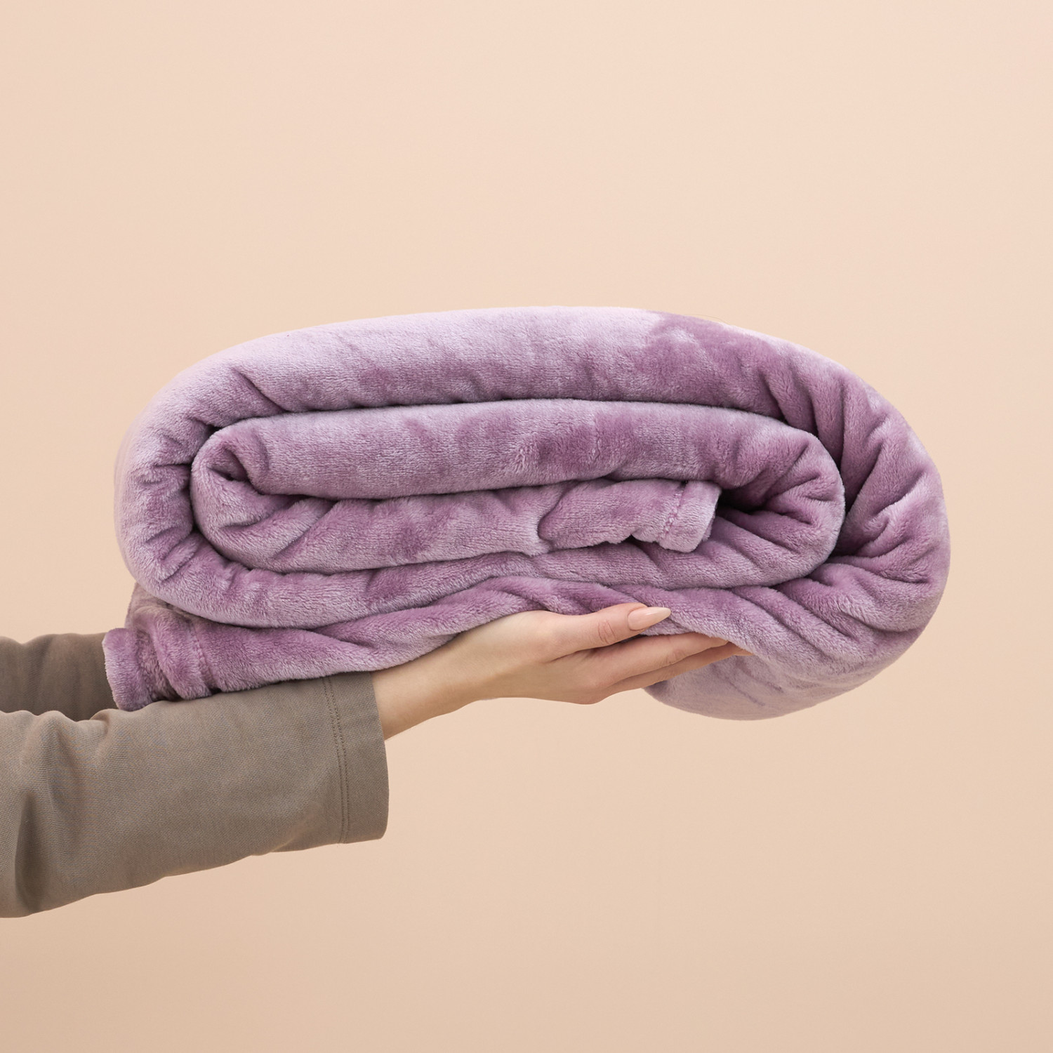 Плед Сверхмягкий/Supersoft, сирень - фото № 8