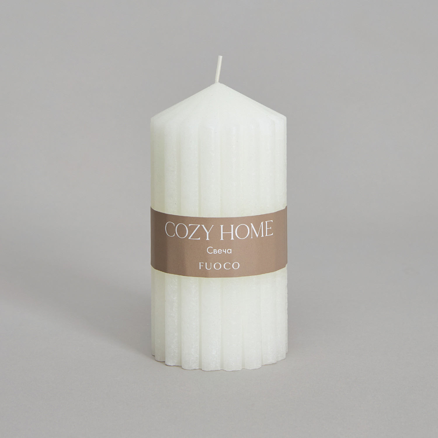 Свеча Огонь/Fuoco, белая