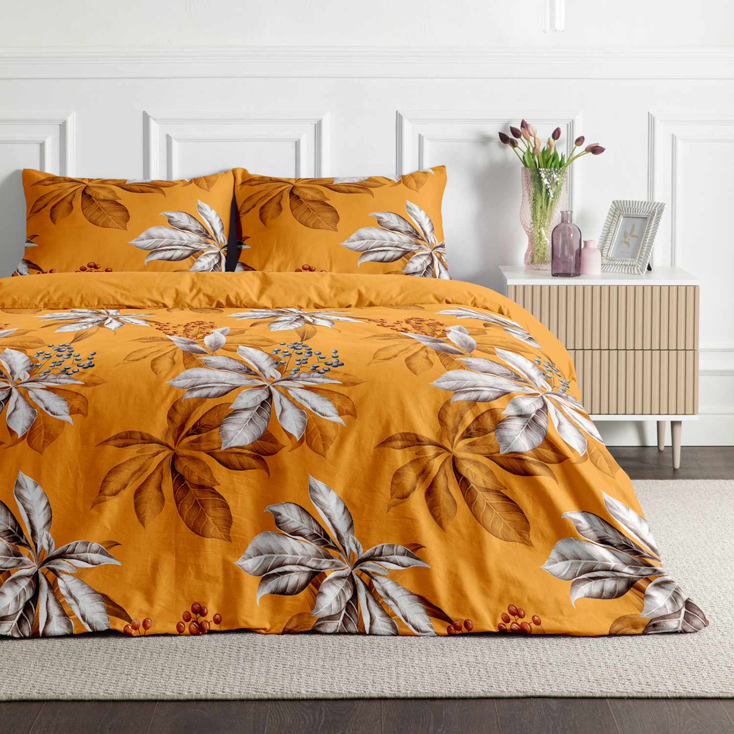 Постельное белье Schefflera перкаль - фото № 4