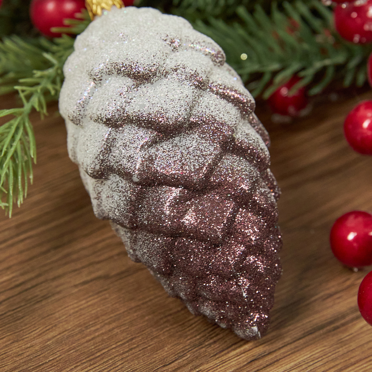 Елочная игрушка Figarro, коричневая - фото № 3