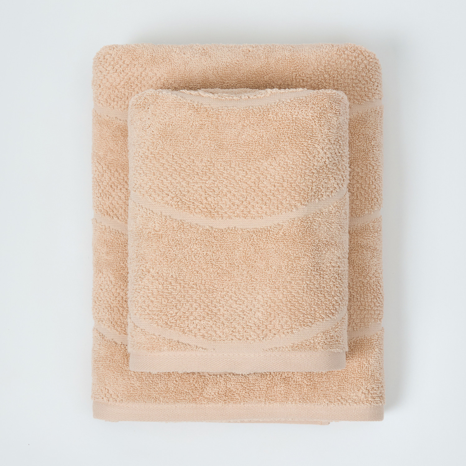 Полотенце махровое Волна/Ondulato, бежевое - фото № 4