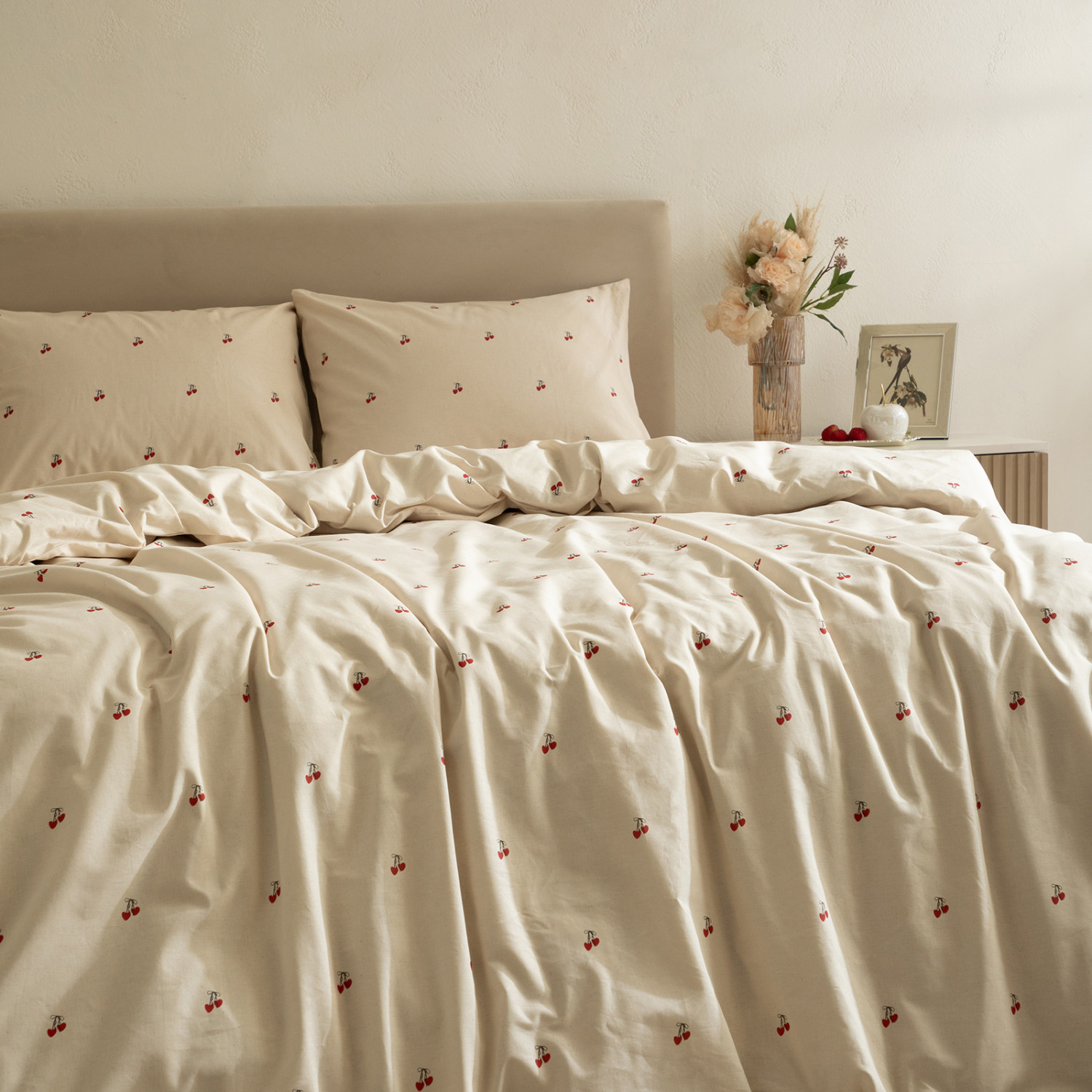 Постельное белье Вишневое сердце/Cherry heart - фото № 5