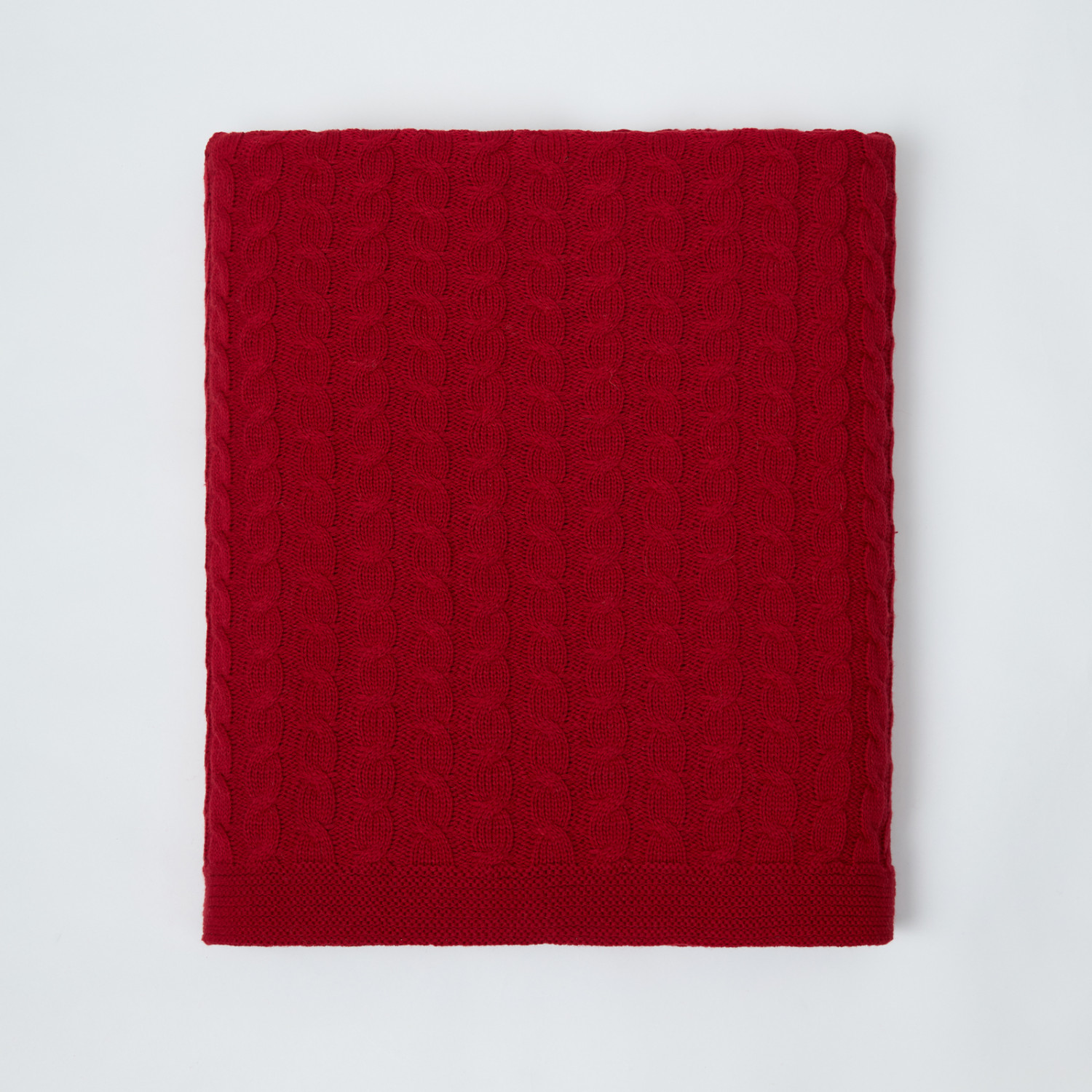 Плед Виллена/Villena, ярко-красный - фото № 5