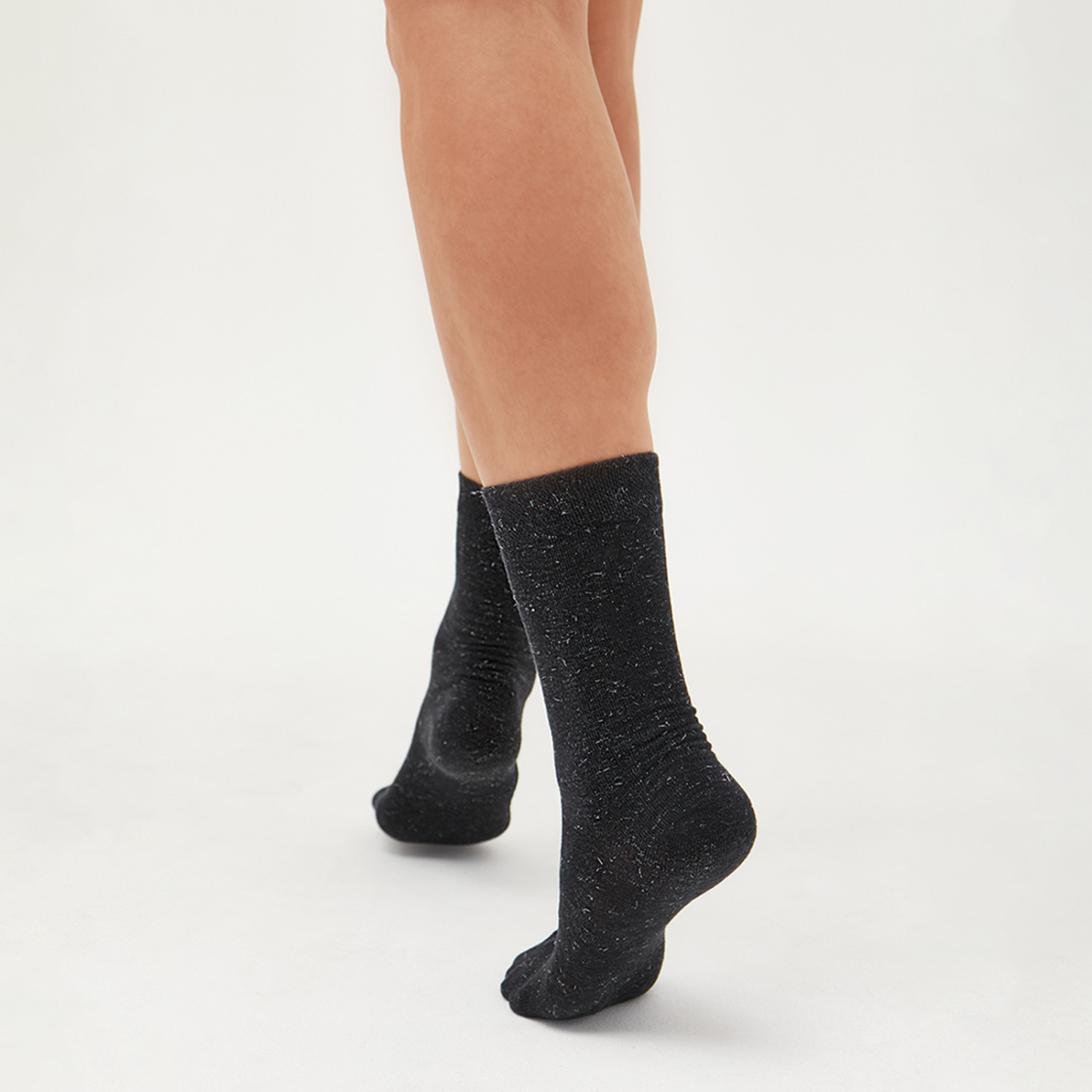 Носки Жанет, бордо/черные - фото № 5