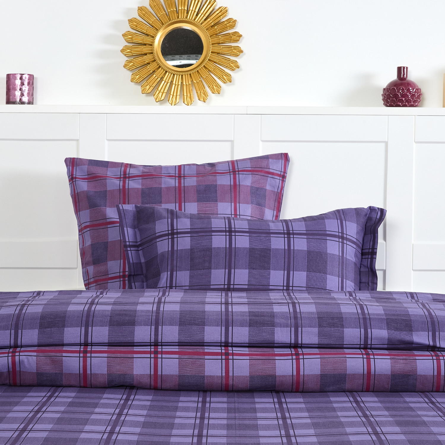 Постельное белье Gabbia, фиолетовое - фото № 7