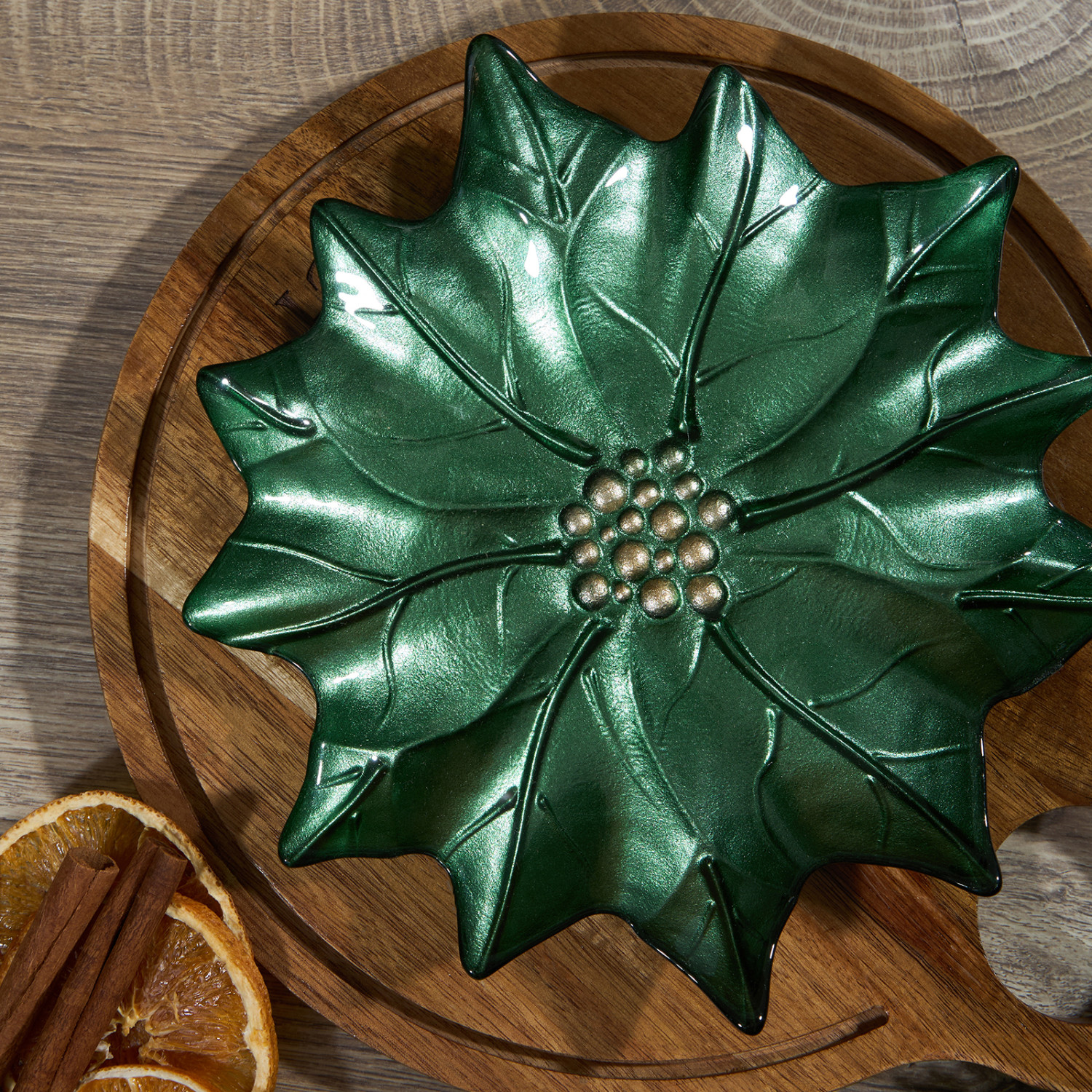 Блюдо Пуансеттия/Poinsettia II - фото № 3