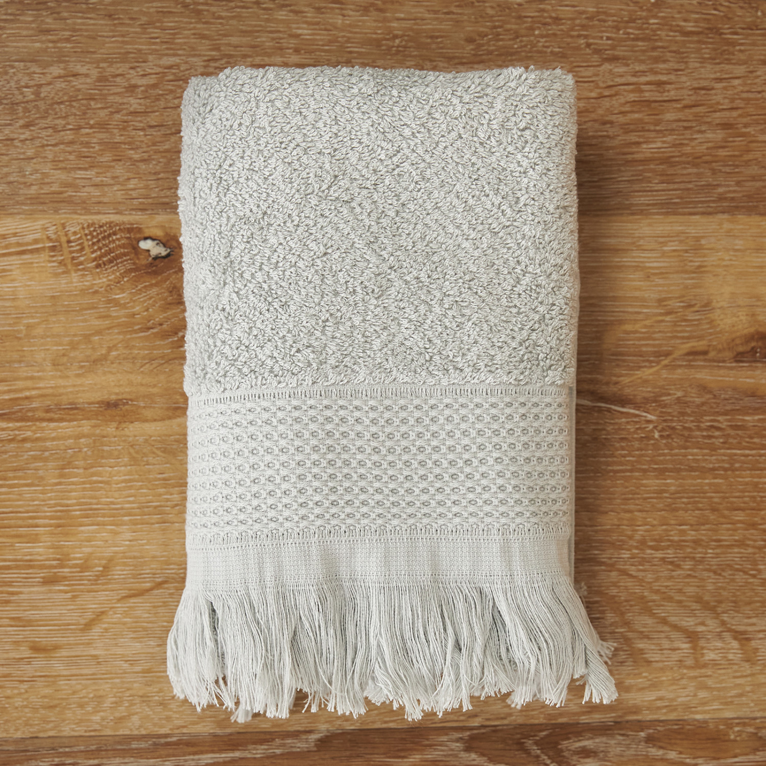 Полотенце махровое Finezza, серое - фото № 3